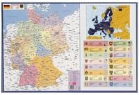 VELOFLEX Schreibtischunterlage Schreibtischunterlage Kunststoff Deutschlandkarte
