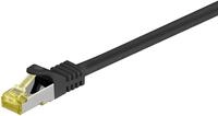 Goobay RJ45 Patchkabel CAT 6A S/FTP (PiMF) 500 MHz mit CAT 7 Rohkabel Schwarz