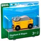Ravensburger Verlag GmbH Spielzeug-Eisenbahn BRIO World - Tierwaggon Elefant