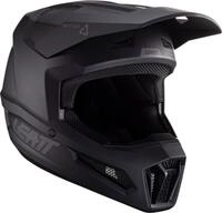 Leatt Motocrosshelm 2.5 V24 Stealth Motocross Helm, Atmungsaktiv