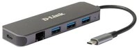 D-Link DUB-2334 5-in-1 USB-C Hub Ladestation