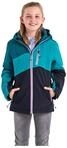 Skijacke KILLTEC "KSW 166 GRLS SKI JCKT", M&auml;dchen, Gr. 116, blau (t&uuml;rkis),