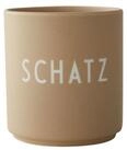 Design Letters Becher Favourite Cup Schatz, Porzellan