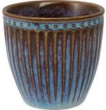 Greengate Becher Alice oyster Mini Latte Cup blue 0,1l, Steingut