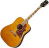 Epiphone Westerngitarre, Inspired by Gibson Hummingbird Aged Antique Natural -
