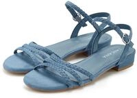 LASCANA Sommerschuh Sandale Sandalette, Sommerschuh mit geflochtenen Riemchen VEGAN