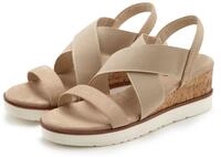 LASCANA Sommerschuh, offener Schuh, Sandale, Keilsandalette, Sandalette mit
