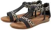 Sandale LASCANA "Sommerschuh, Sandalette, offener Schuh", Damen, Gr. 36, schwarz