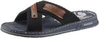 Rieker Pantolette, Sommerschuh, Schlappen, Poolslides, mit Kontrastdetails