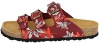 Pantolette LICO "Pantolette Bioline Leave", Damen, Gr. 36, rot, Synthetik, Schuhe