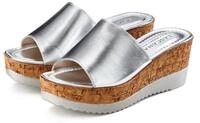 LASCANA Sommerschuh, offener Schuh, Mule, Sandalette, Pantolette aus Leder mit