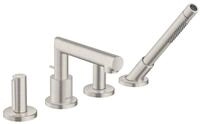 hansgrohe Wannenarmatur Axor Uno 4-Loch Wannenrandarmatur mit Zerogriff