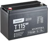 accurat AGM Solarbatterie 12V 115Ah für Wohnmobil Solaranlage Batterie, (12 V...