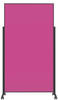 magnetoplan® Anzeigetafel Design-Moderationstafel mit Rollen, 100x180cm, Pink.