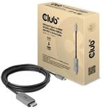 CLUB3D USB Gen2 Type-C to HDMI 4K120Hz 8K60Hz HDR10 with DSC1.2 Active Cable