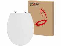 Woltu Woltu WC-Sitz mit Absenkautomatik Kunststoff weiß