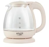Adler Wasserkocher AD 1283 Glas-Wasserkocher 1 L - 1100 W mit LED-Beleuchtung,...