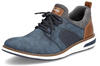 Rieker Slip-On Sneaker Slipper, Freizeitschuh mit modischer Laufsohle, blau|grau