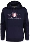Sweatshirt GANT "Sweatshirt REGULAR ARCHIVE SHIELD HOODIE", Herren, Gr. 3XL, blau,