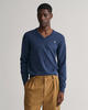 Gant V-Ausschnitt-Pullover Classic Cotton V-Neck Premium Strickjersey aus weicher