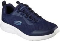 Slip-On Sneaker SKECHERS "DYNAMIGHT 2.0", Herren, Gr. 40, blau (navy), Mesh,