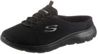 Sabot SKECHERS "SUMMITS SWIFT STEP", Damen, Gr. 39, schwarz, Textil, Schuhe Sabot,