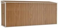 vidaXL Garten-Ger&auml;teschrank 118 x 382 x 178 cm Wand-Ger&auml;teschuppen Braun