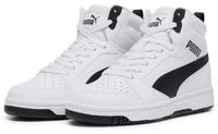 PUMA REBOUND V6 MID JR Sneaker kn&ouml;chelhoch, retro-inspiriertes Design, mit SOFTFOAM+