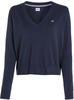 Tommy Jeans V-Ausschnitt-Pullover TJW ESSENTIAL VNECK SWEATER mit Tommy Jeans