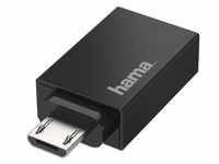 Hama USB-OTG-Adapter, Micro-USB-Stecker - USB-Buchse, USB 2.0, 480 Mbit/s...