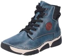 Winterboots RIEKER, Damen, Gr. 36, blau (petrol), Elastischer Einsatz, Lederimitat,