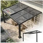 Juskys Terrassendach Jakarta, BxT: 400x300 cm, mit Schiebefenster, inkl....