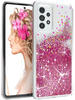 EAZY CASE Handyhülle Liquid Glittery Case für Galaxy A52 / A52s 5G 6,5 Zoll,