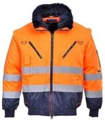 Portwest Pilotenjacke Portwest Hi-Vis Warnschutz 3-in-1 Pilotjacke PJ50