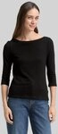 TOM TAILOR 3/4-Arm-Shirt T-Shirt Longsleeve mit 3/4-Arm aus Baumwolle