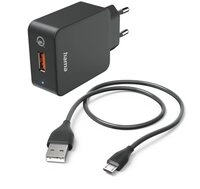 Hama Hama 00201621 Ladeger&auml;t f&uuml;r Mobilger&auml;te Schwarz Indoor USB-Ladeger&auml;t