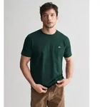 Gant T-Shirt REG SHIELD SS T-SHIRT mit Logostickerei auf der Brust gr&uuml;n S (46/48)