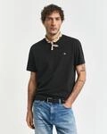 T-Shirt GANT "REG SHIELD SS T-SHIRT", Herren, Gr. S, schwarz, Jersey,...