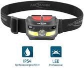ANSMANN AG LED Stirnlampe Akku LED Kopflampe 250 Lumen Sensor gesteuert -...
