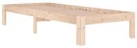 vidaXL Bett Massivholzbett 75x190 cm