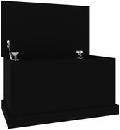 vidaXL Aufbewahrungsbox Truhe Schwarz 70x40x38 cm Holzwerkstoff (1 St)