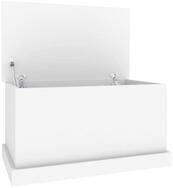vidaXL Aufbewahrungsbox Aufbewahrungsbox Wei&szlig; 70 x 40 x 38 cm Holzwerkstoff (1...