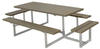 Plus A/S Basic Picknicktisch mit 2 Anbausätzen Kiefer-Fichte 260 x 160 cm...
