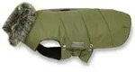 Wolters Hundemantel Parka mit Fellkragen olive 20 cm Brust&shy;umfang: 22 - 28 cm