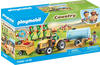 Playmobil® Konstruktions-Spielset Traktor mit Anhänger und Wassertank (71442),
