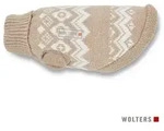 Wolters Hundepullover Strickpullover Norweger braun 35cm breite Brust