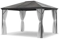 Leco Pavillon / Profi Metall-Garten&uuml;berdachung, mit 4 Seitenteilen, (in...