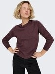 ONLY Rundhalspullover ONLRICA LIFE L/S PULLOVER KNT NOOS Materialmix, regular fit