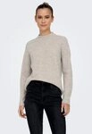 ONLY Strickpullover ONLCAMILLA O-NECK L/S PULLOVER KNT Materialmix, regular fit