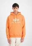 Hoodie ALPHA INDUSTRIES "Basic Hoodie BL", Herren, Gr. XS, orange (tangerine),